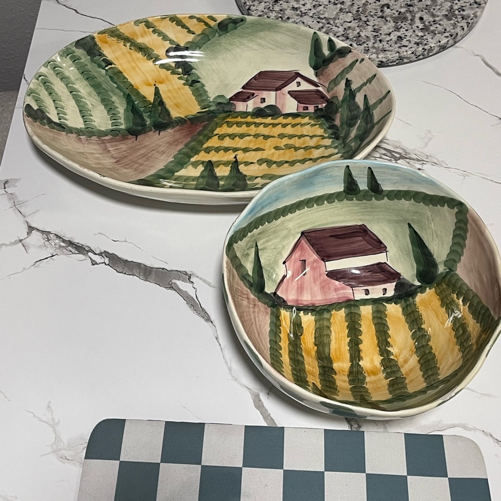 Pair of Marco E Cristina Italian bowls - Picture 12 of 12